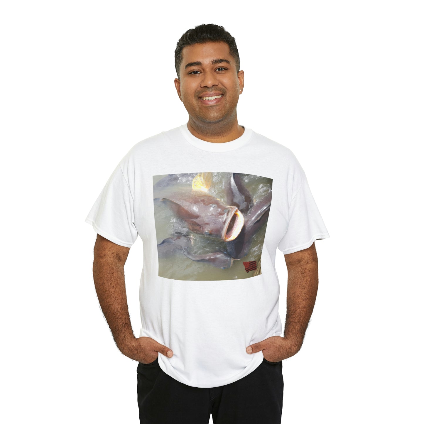 Arctic Ringtail Angelfish. This breed has an eye-catching pattern of spiral rings in a subtle creamy-white hue. It is native to the waters of the Arctic Ocean, making it one of the most elusive and uncommon breeds of - Tshirt
