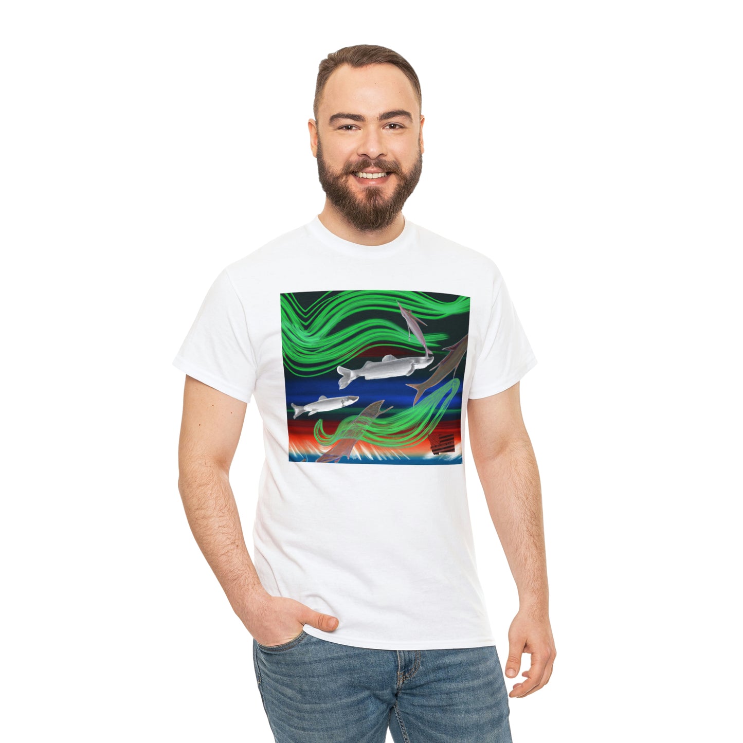 Shroom Fish - a breed of fish with a unique mushroom-like pattern on its scales. They are colorful, low maintenance, and hardy freshwater fish ideal for the home aquarium. - Tshirt