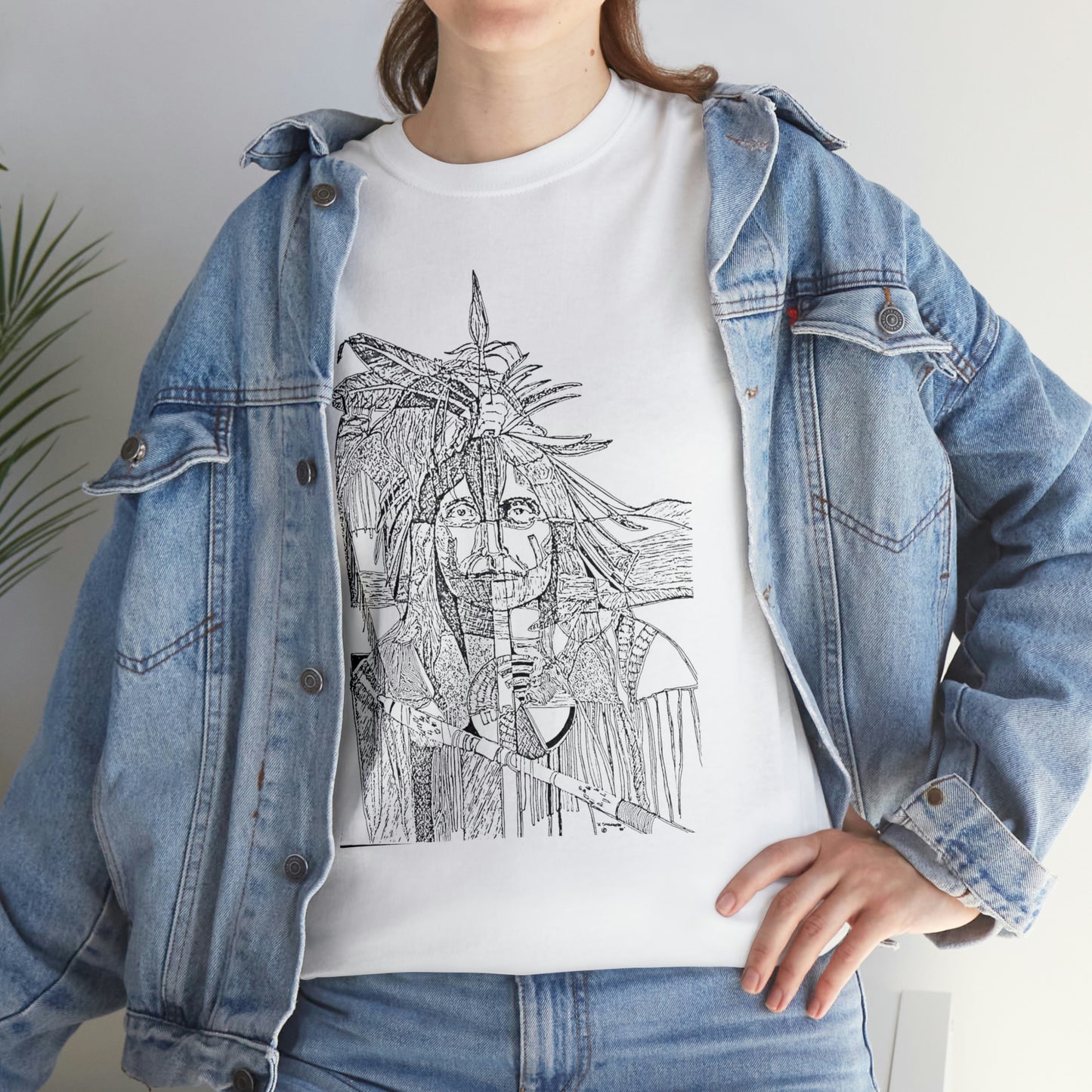 "Self Portrait Warrior" - Ron Schlenske - T-Shirt