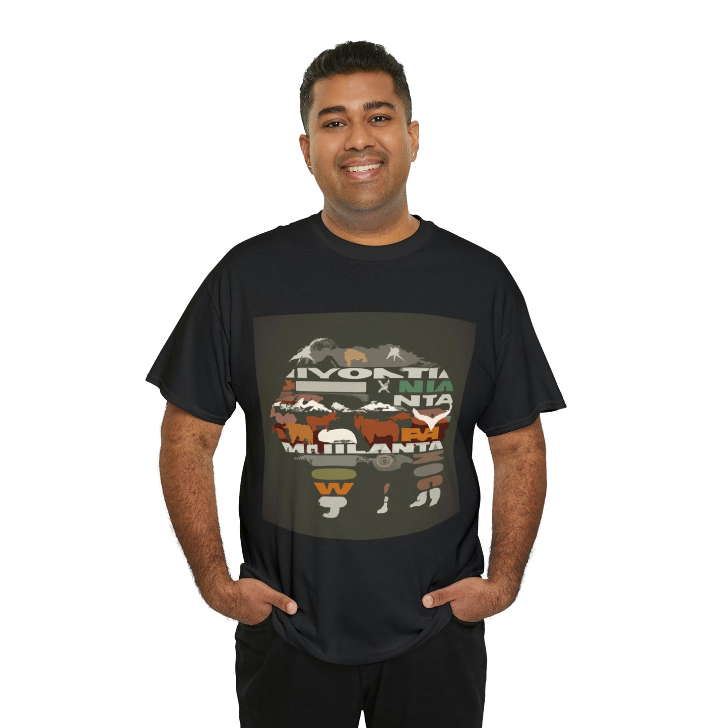 Montana's array of wildlife is diverse and plentiful, from wily mammals like gray wolves, grizzly bears, and cougars to majestic birds of prey like bald eagles and ospreys. The state plays home to a variety of - T-shirt