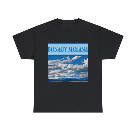 Big Sky Country is a term used to describe the mountainous landscape of the US state of Montana, known for its vast, unspoiled beauty where, on crystal-clear blue-sky days, it feels like you can see forever. - T-shirt