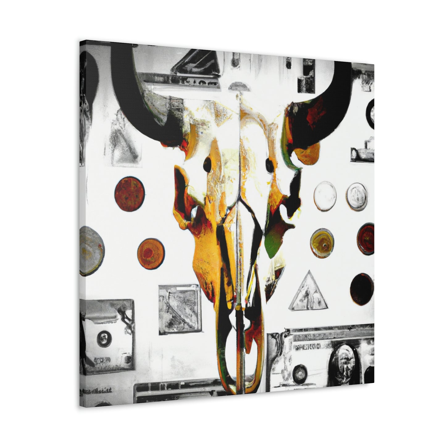 Buffalo skull- Canvas