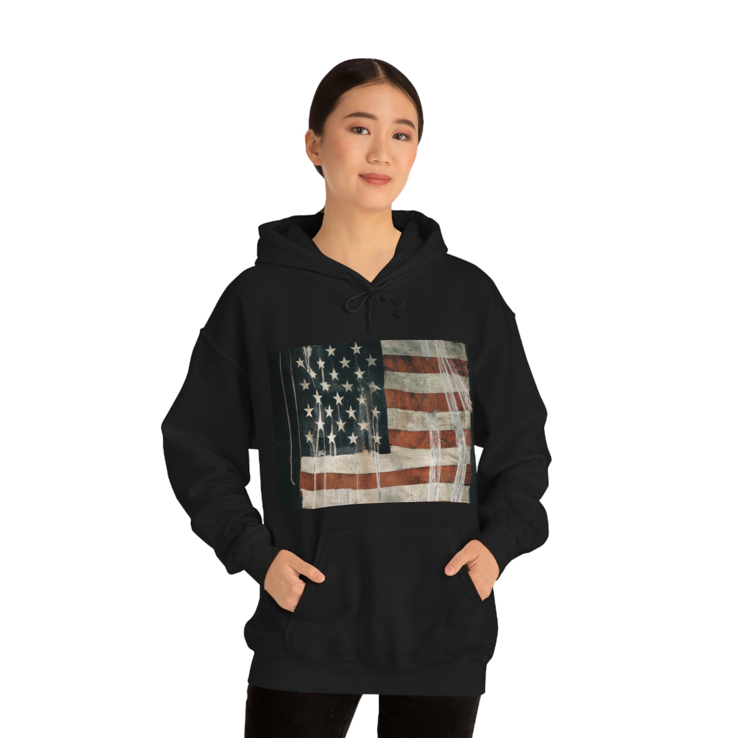 "The flagof our union must be cherished and sustained with the same spirit which inspired its creation." - Abraham Lincoln - Hoodie