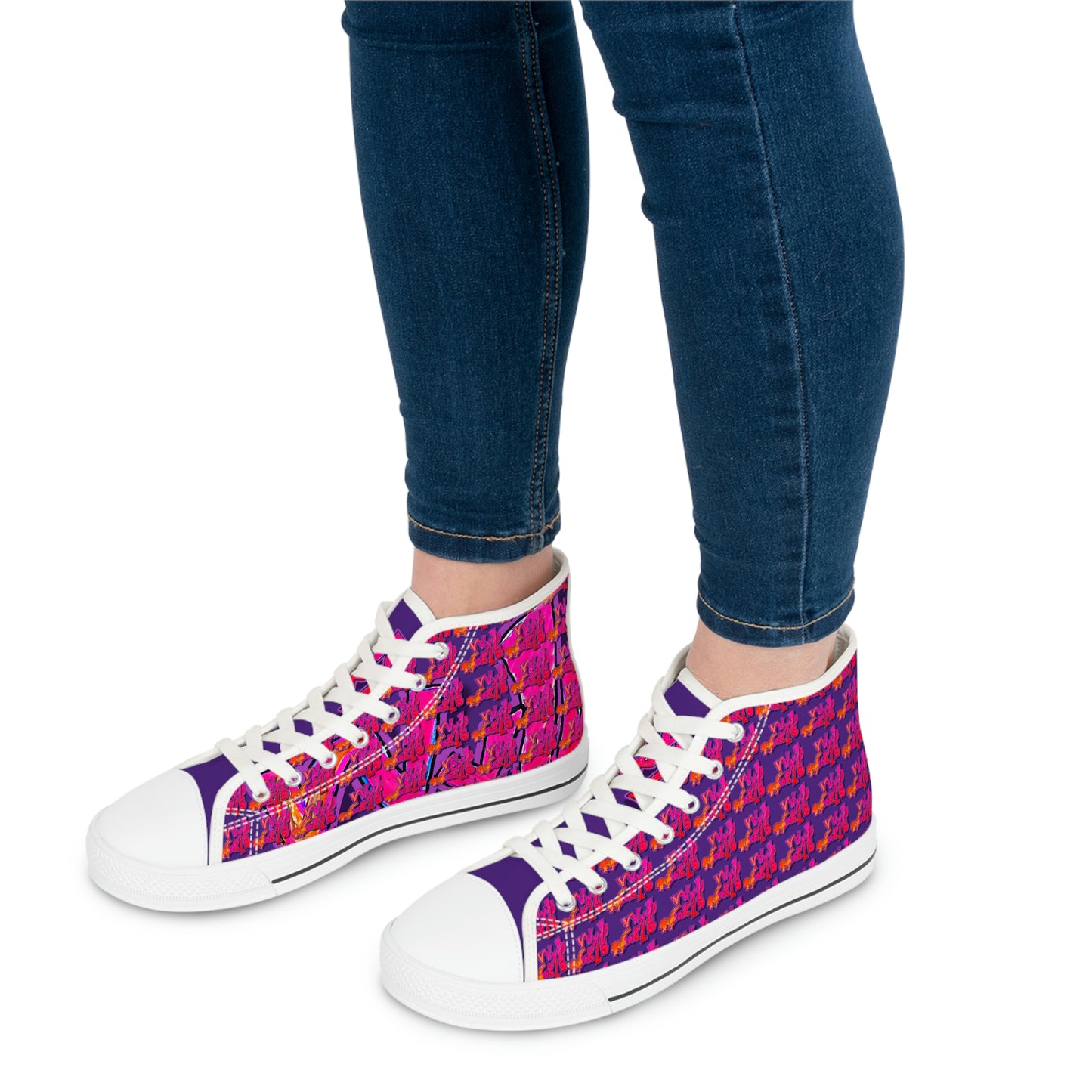 Wyld World - Women's High Top Sneakers