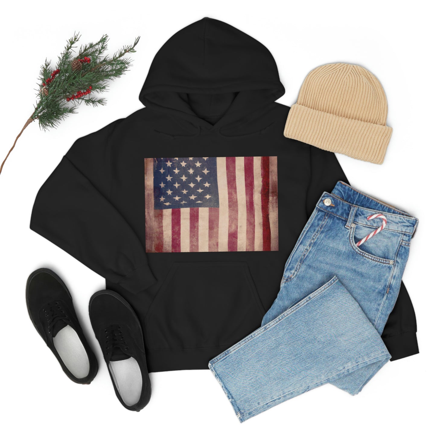 "The flag of the United States has not been created by rhetorical sentences in declarations of independence and in bills of rights. It has been created by the experience of a great people, and every color and star has a meaning." – Woodrow - Hoodie