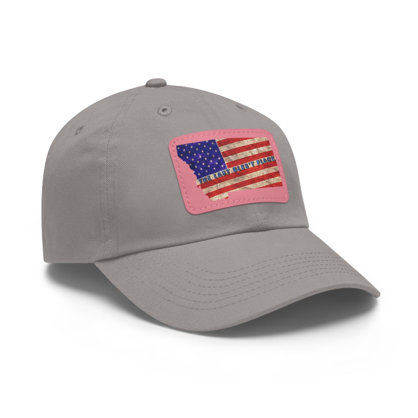 Dad Hat with Leather Patch (Rectangle)