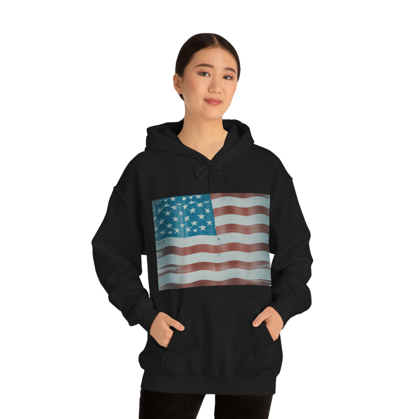 "Our flag carries American ideas, American history and American feelings. It is not a painted cloth, it is a whole history" - Henry Ward Beecher - Hoodie