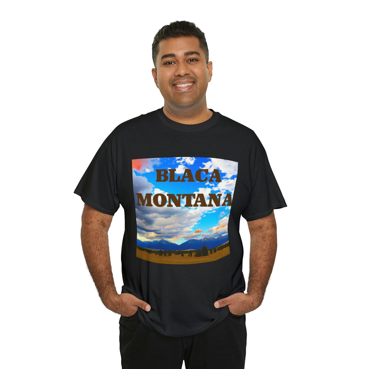 "

The phrase "Big Sky Country" is used to refer to the Northwestern part of the United States, usually Montana and Wyoming. It is primarily used to describe the region's expansive sky views and stunning landscapes. - T-shirt