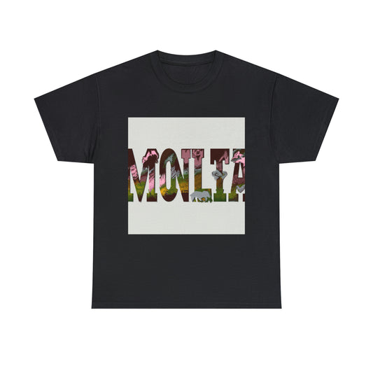 I

Montana's wildlife includes a wide variety of species, including elk, mule deer, bighorn sheep, antelope, white-tailed deer, black bear, mountain goat, wolverine, bald and golden eagles - T-shirt