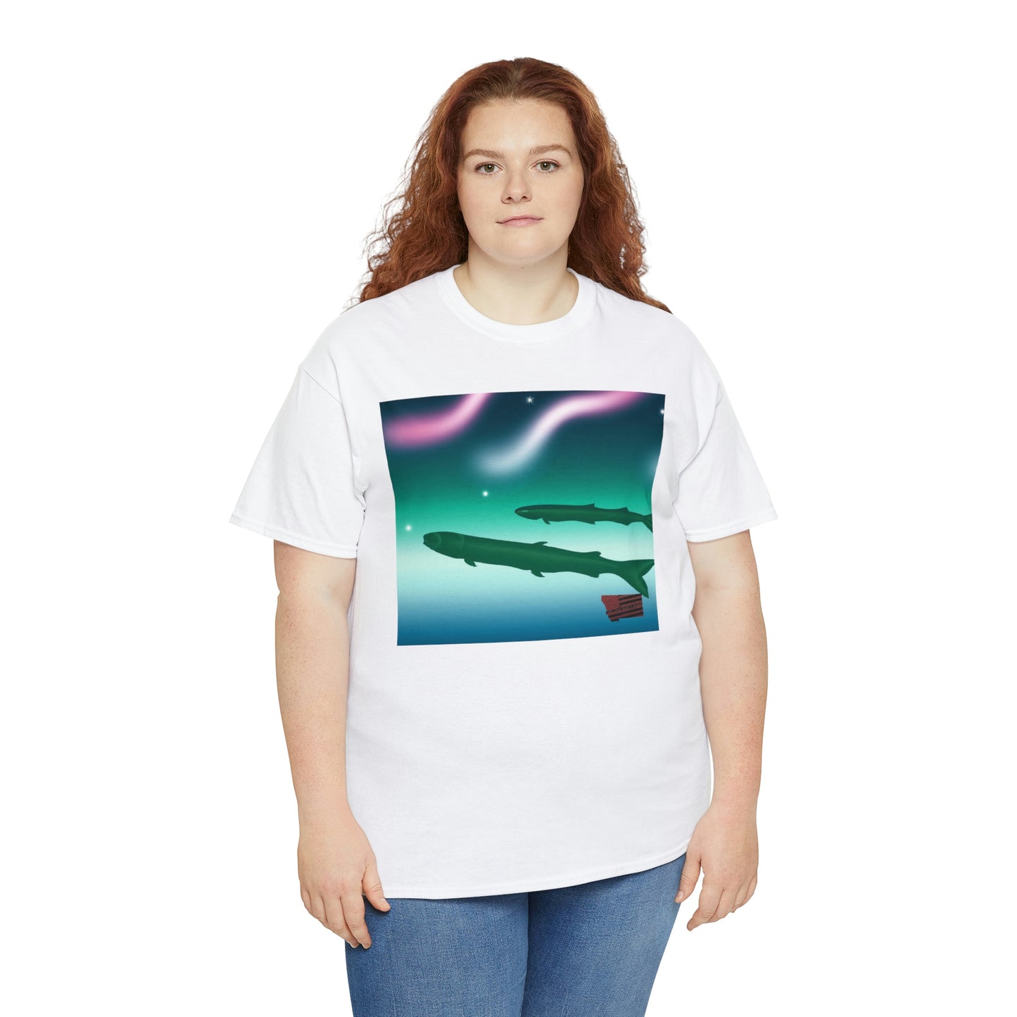 Tropical Saltwater Chiquita Fish. This breed of fish is small and brightly colored, with stripes of neon orange, blue, and yellow. They prefer warm, salty waters and will eat both plant and small shrimp-like creatures - Tshirt