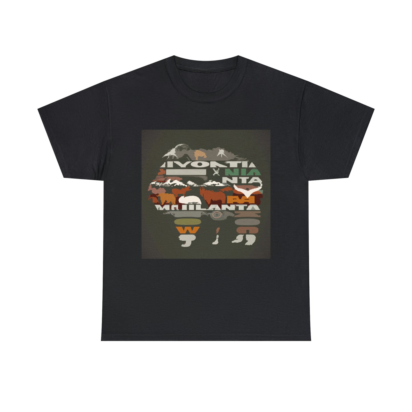 Montana's array of wildlife is diverse and plentiful, from wily mammals like gray wolves, grizzly bears, and cougars to majestic birds of prey like bald eagles and ospreys. The state plays home to a variety of - T-shirt