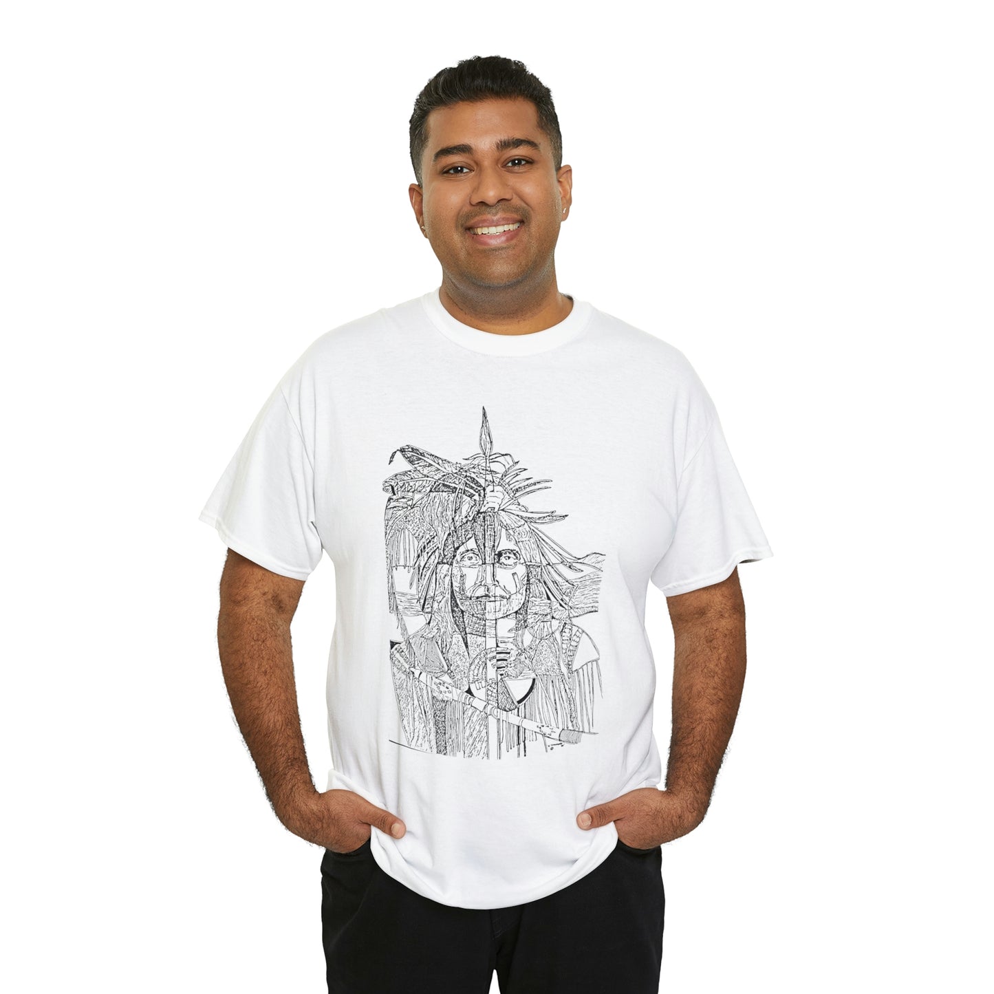 "Self Portrait Warrior" - Ron Schlenske - T-Shirt