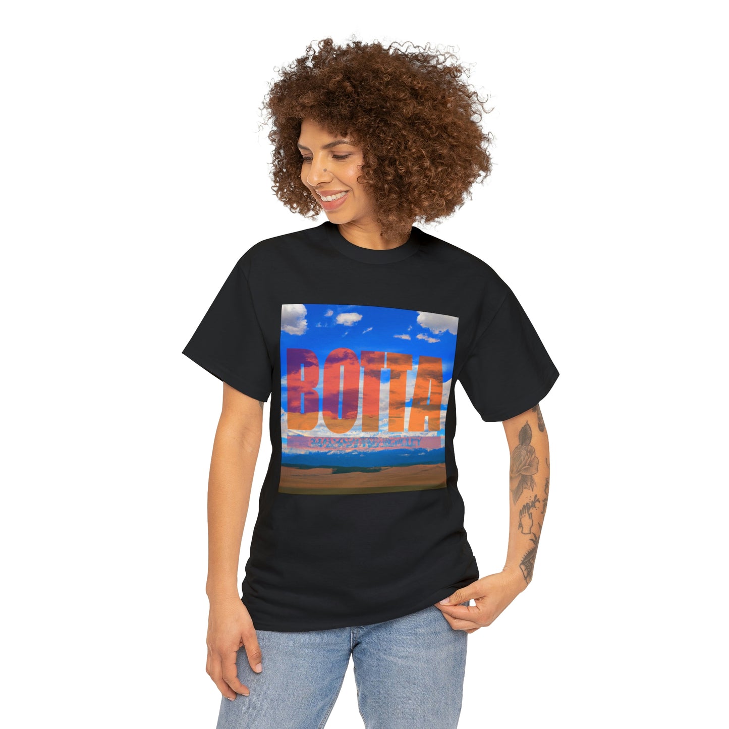 Big Sky Country is the term commonly used to refer to the U.S. state of Montana. The name refers to the large amount of area that Montana covers, and for the beautiful vast blue skies that cover the state. The only state - T-shirt