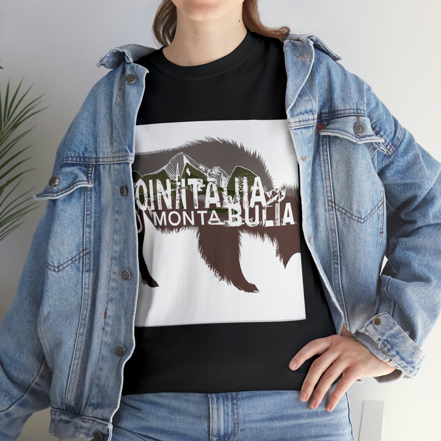 The wildlife in Montana consists of black bear, grizzly bear, elk, bison, moose, mule deer, white-tailed deer, pronghorn, mountain goat, bighorn sheep, cougar, gray wolf - T-shirt