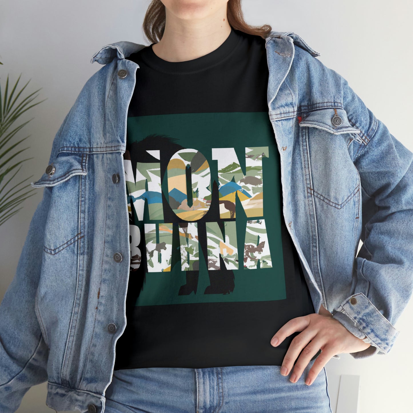 Montana has abundant wildlife. The state has a great variety and abundance of fish, including native cutthroat, bull, lake, grayling, and mountain whitefish, as well as brown, lake, and rainbow trout. The forests - T-shirt