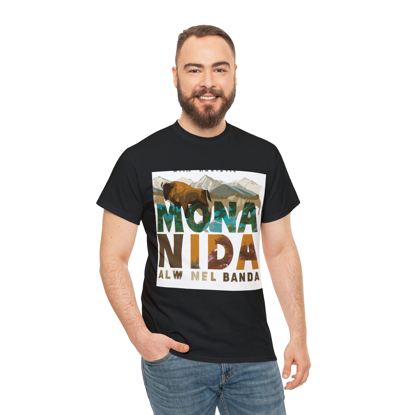 Montana's wildlife is diverse and abundant. Popular game animals in Montana include elk, bighorn sheep, mule deer, white-tailed deer, pronghorn, black bear, bison, moose, mountain goats, and - T-shirt