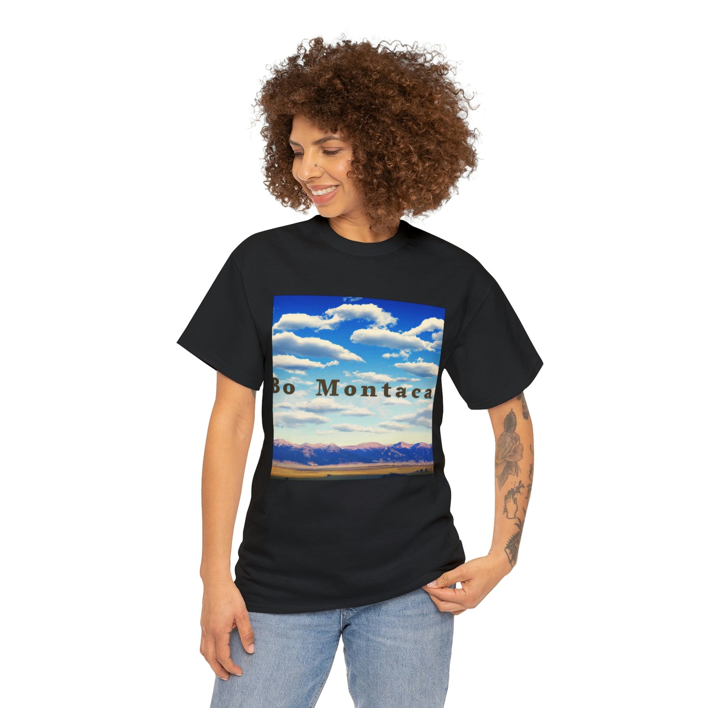 ."

Big Sky Country is a nickname used to refer to the state of Montana in the United States. It includes several national parks, rugged mountains, and expansive plains. The area is known for its wide open spaces and stunning vistas. - T-shirt
