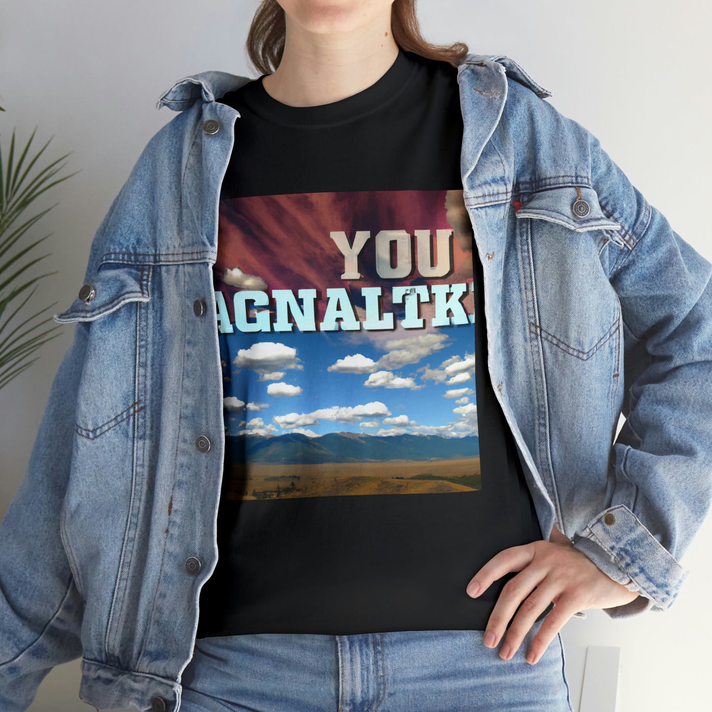 Big Sky Country is a term used to describe the western portion of the United States, primarily The Rocky Mountains and the Great Plains. It includes parts of Montana, Wyoming, Idaho, Nevada, and Utah. The term is often used to inspire - T-shirt