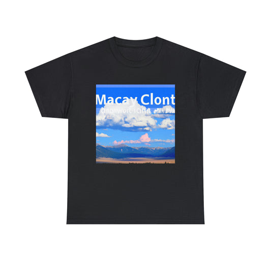 Big Sky Country is an oft-used nickname for the northwestern portion of the United States, most notably the states of Montana, Wyoming, and Idaho. Characterized by its wide open spaces, rugged mountains, and abundance of wildlife, Big Sky - T-shirt