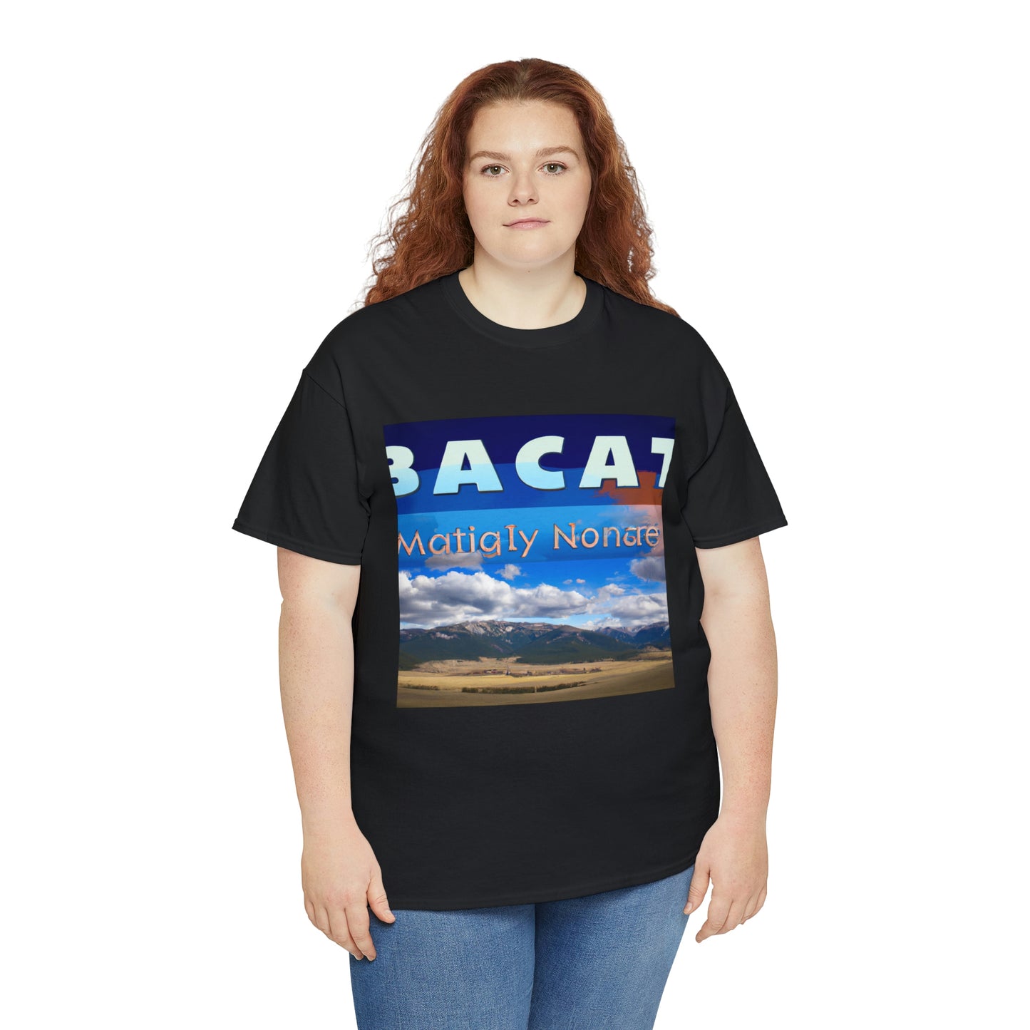 Big Sky Country is the nickname for the U.S. state of Montana. It is believed to have been given the nickname due to its wide open spaces, majestic mountain ranges, and famous big, open sky. - T-shirt