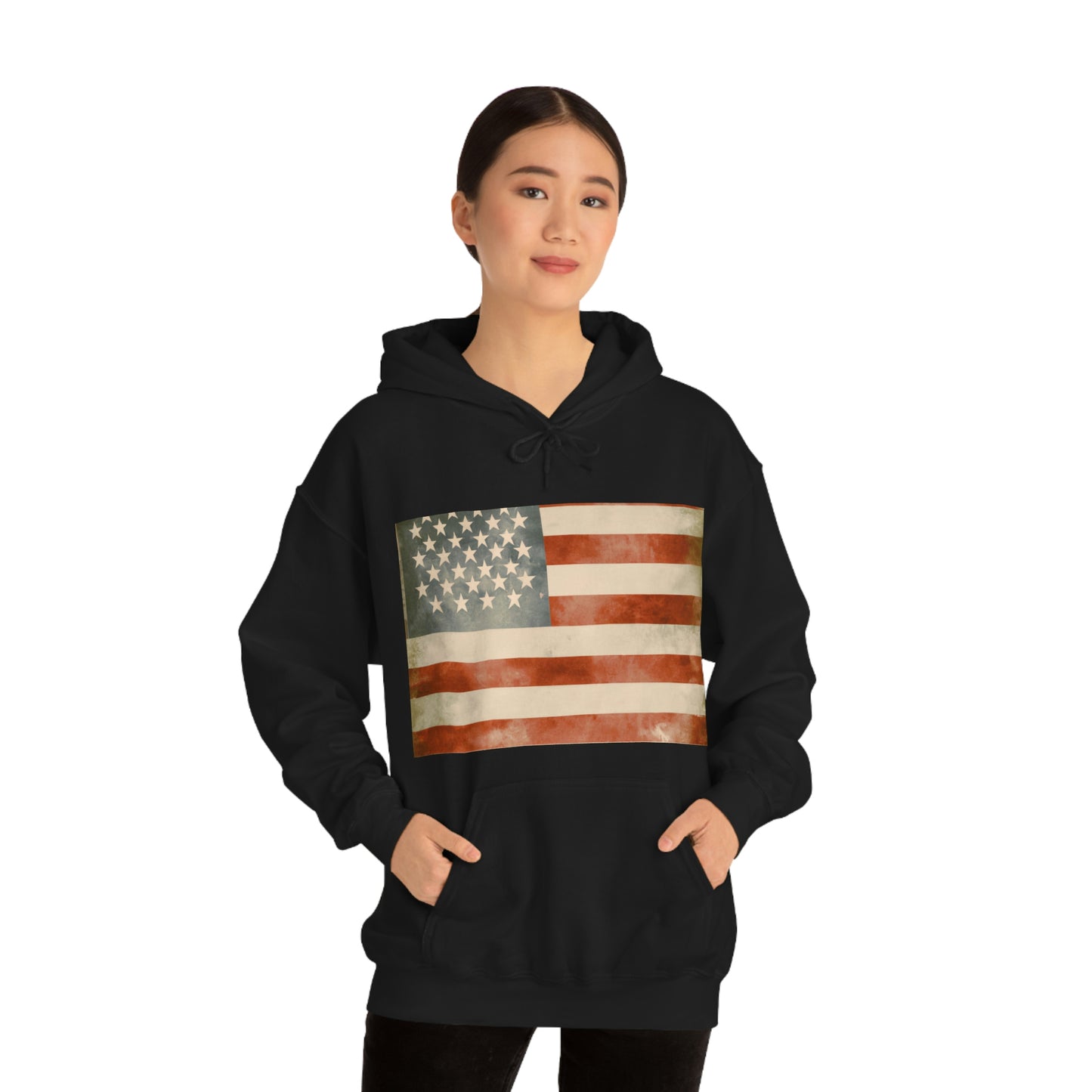 "The flag of the United States of America is the symbol of our freedom, democracy, and national unity. Its colors and stars remind us of the courage and determination it took to overcome the challenges faced to build our country. May we never - Hoodie