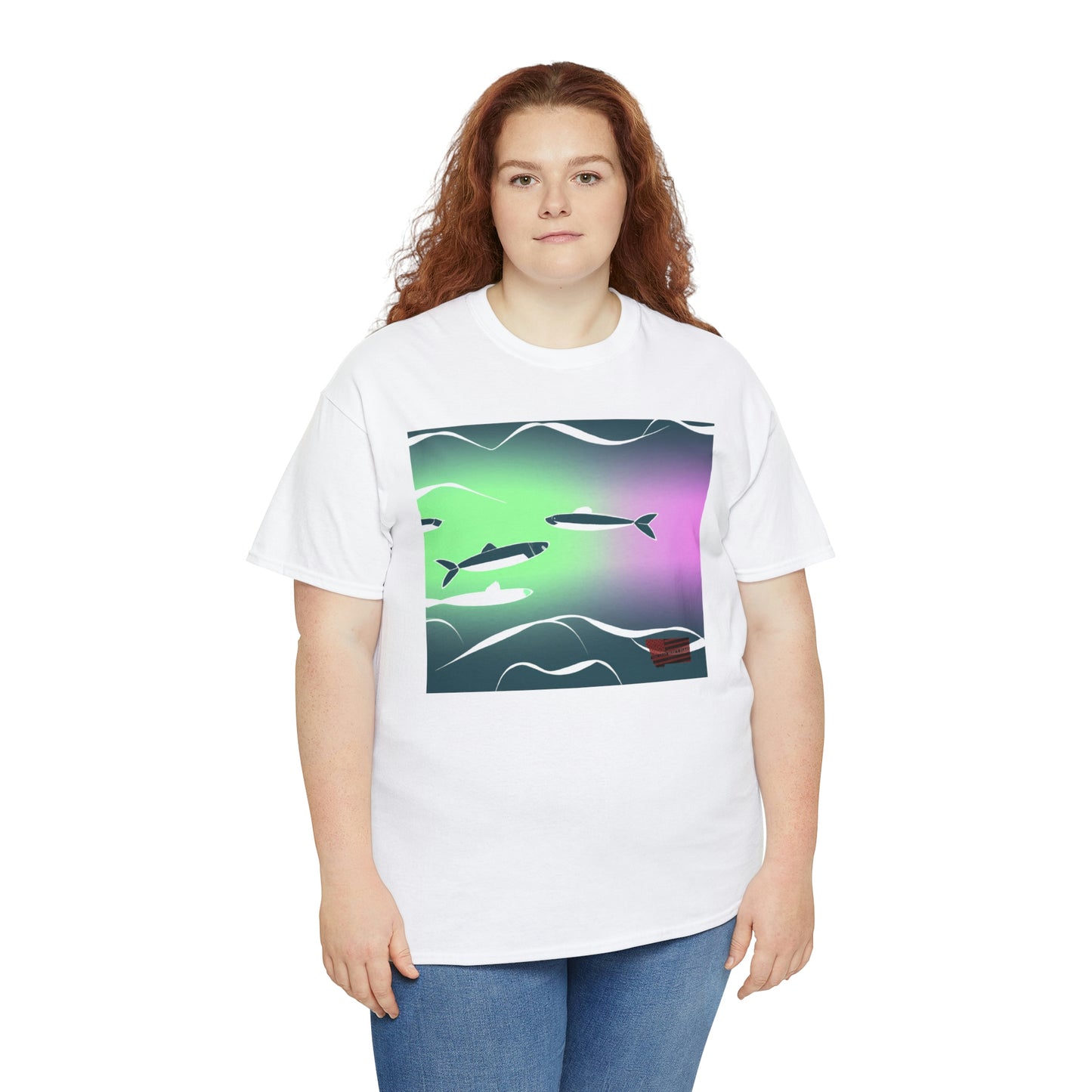 The Mondalorian Marlin - a hybrid species of Marlin that is brightly colored with yellow, purple, blue and orange stripes and spots. It has a long, slim body and long, curved bill. It is known for its excellent - Tshirt