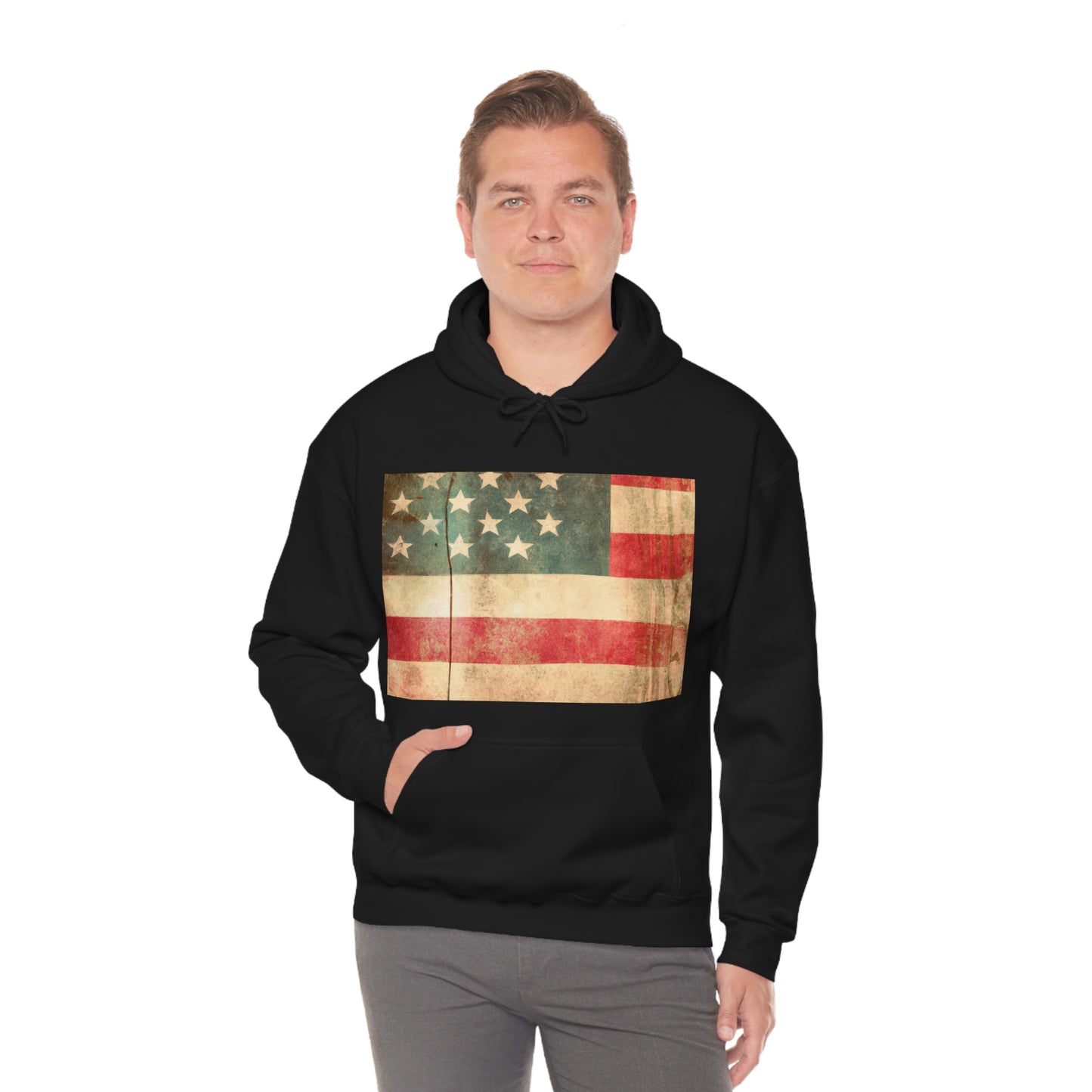 what so proudly we hailed

"Oh, say can you see by the dawn's early light
What so proudly we hailed at the twilight's last gleaming?
Whose broad stripes and bright stars through the perilous fight,
O' - Hoodie