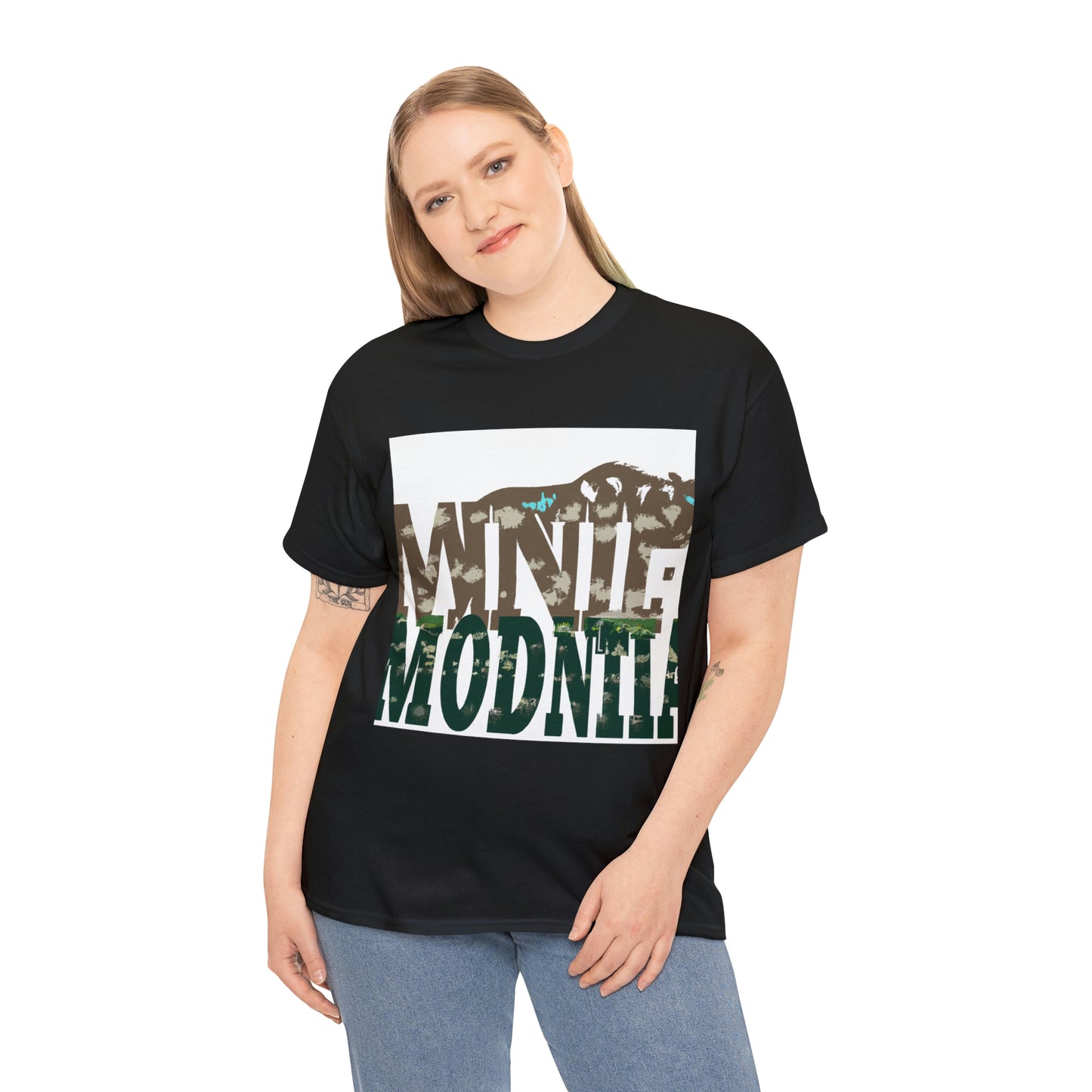 Montana wildlife includes a variety of mammals, birds, reptiles, amphibians, and fish. Montana is home to species such as bighorn sheep, mule deer, pronghorn, elk, black bear, grizzly bear - T-shirt