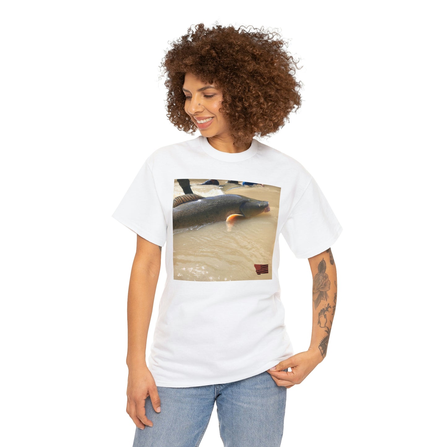 Moonfish! This black and white striped fish has the ability to swim in reverse and even defy gravity by propelling itself off the surface of the water. Moonfish live in groups and have a diet of small aquatic invertebrates and plant - Tshirt