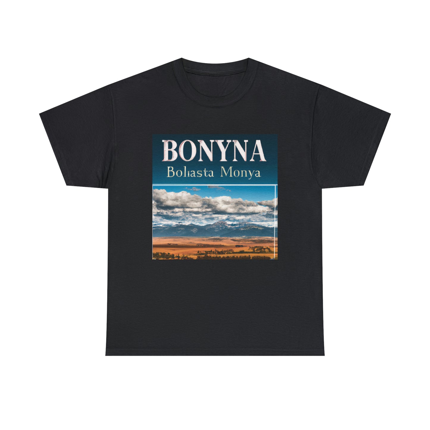 Big Sky Country is a term used to refer to the western region of the United States, mainly Montana, Idaho, and Wyoming. The term was coined by Montana writer A.B. Guthrie in his 1950 novel The Big Sky - T-shirt