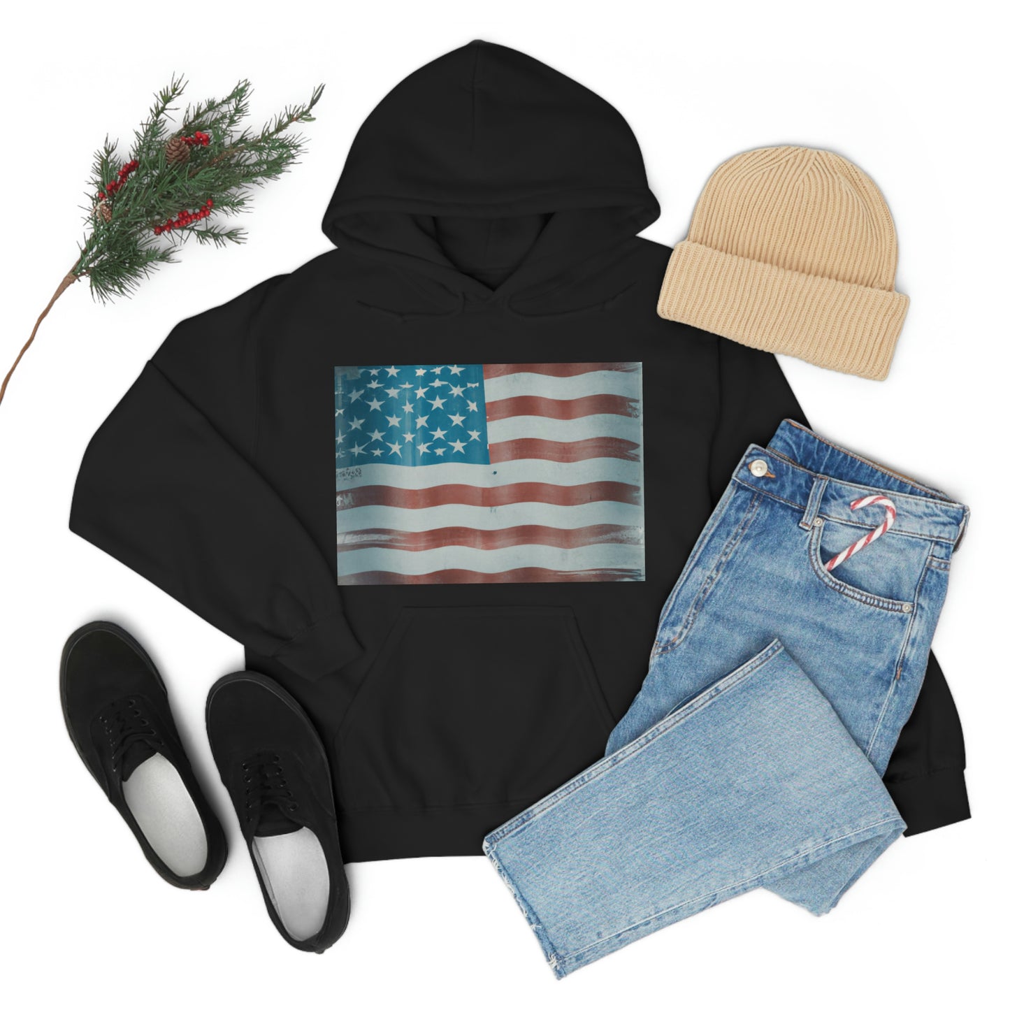 "Our flag carries American ideas, American history and American feelings. It is not a painted cloth, it is a whole history" - Henry Ward Beecher - Hoodie