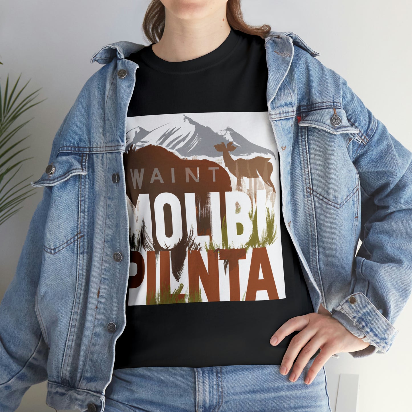 Montana's wildlife includes species of elk, deer, moose, pronghorn antelope, mountain goats and bighorn sheep, black bears, grizzly bears, mountain lions and wolves, bison, peregrine - T-shirt