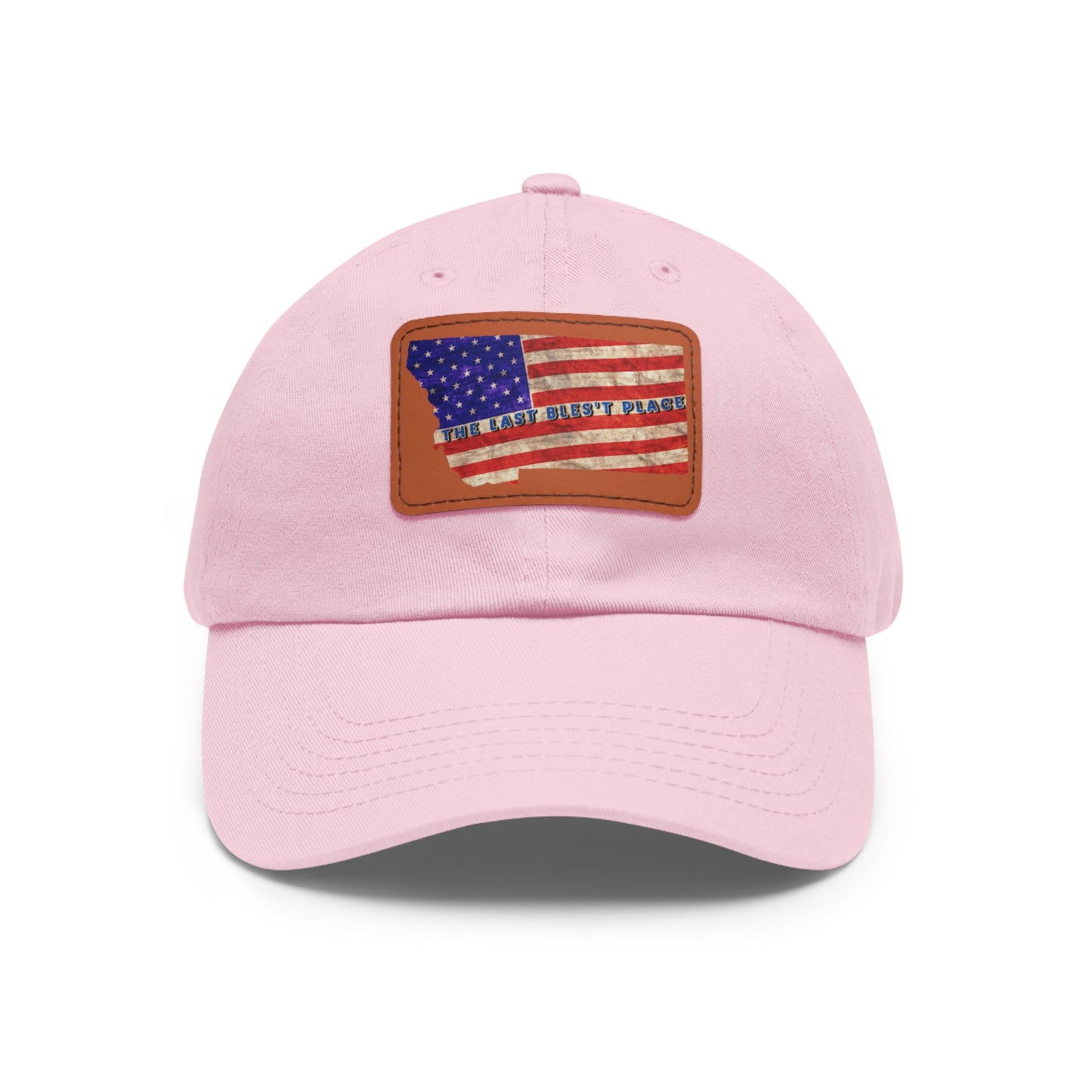 Dad Hat with Leather Patch (Rectangle)