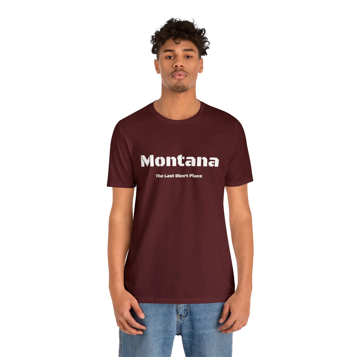 "Montana The Last Bles't Place" Black Ops Unisex Jersey Short Sleeve Tee