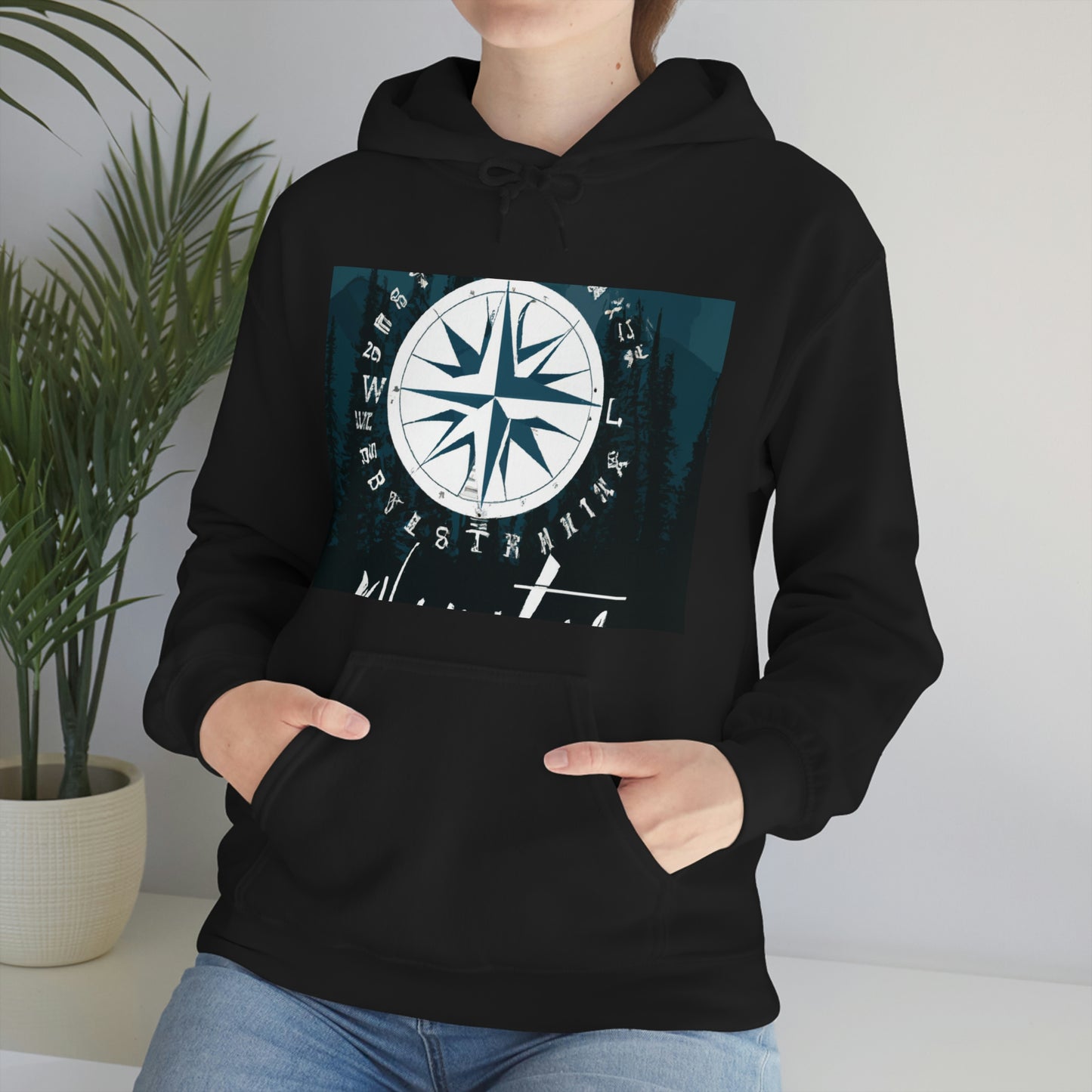 The phrase "Montana Wonderlust" pairs the idea of the adventure-filled "wanderlust" with the beautiful and wild landscape of the state of Montana. For visitors of the state, it evokes the desire to explore and experience - Hoodie