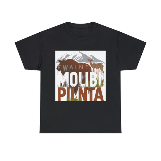 Montana's wildlife includes species of elk, deer, moose, pronghorn antelope, mountain goats and bighorn sheep, black bears, grizzly bears, mountain lions and wolves, bison, peregrine - T-shirt