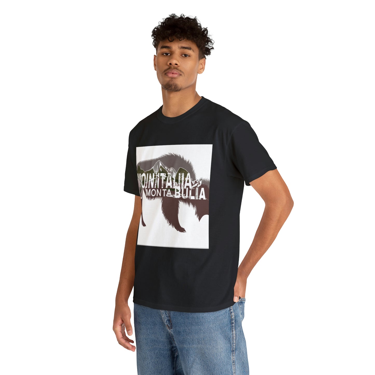 The wildlife in Montana consists of black bear, grizzly bear, elk, bison, moose, mule deer, white-tailed deer, pronghorn, mountain goat, bighorn sheep, cougar, gray wolf - T-shirt