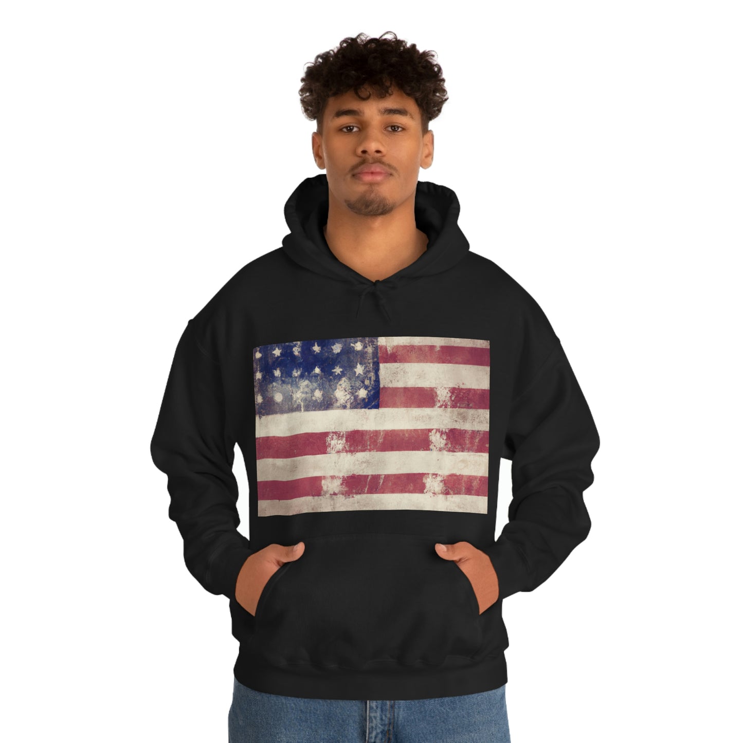 "The American flag symbolizes our identity as a free and diverse nation of people united together under one flag." - Barack Obama - Hoodie