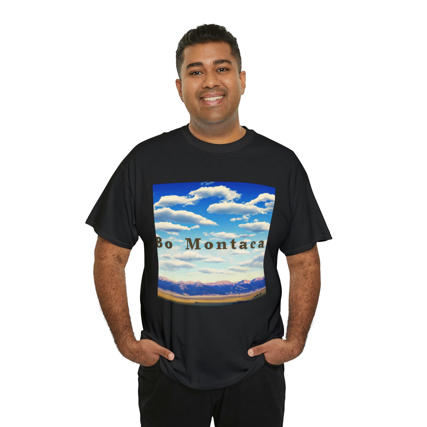 ."

Big Sky Country is a nickname used to refer to the state of Montana in the United States. It includes several national parks, rugged mountains, and expansive plains. The area is known for its wide open spaces and stunning vistas. - T-shirt