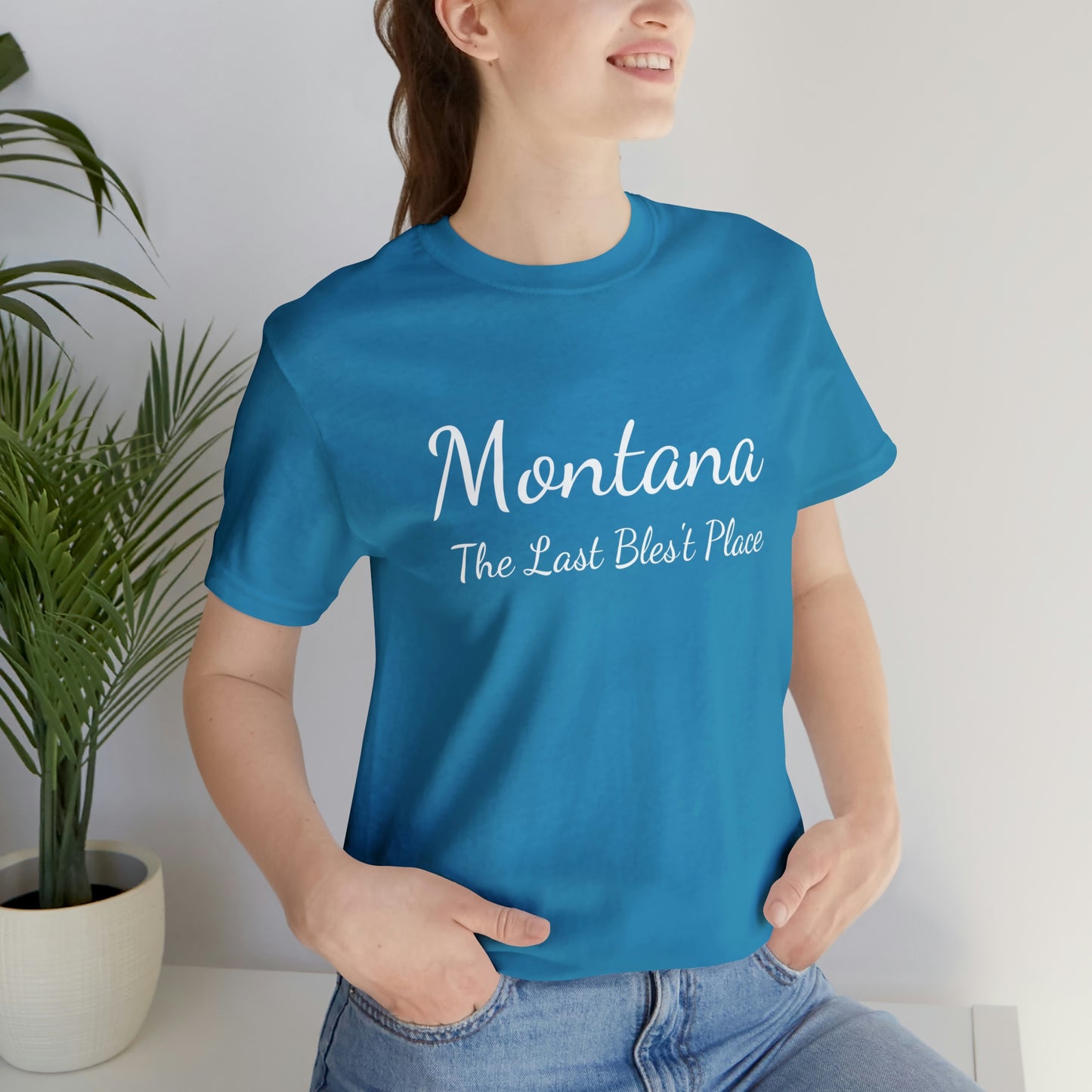 "Montana The Last Bles't Place" Unisex Jersey Short Sleeve Tee