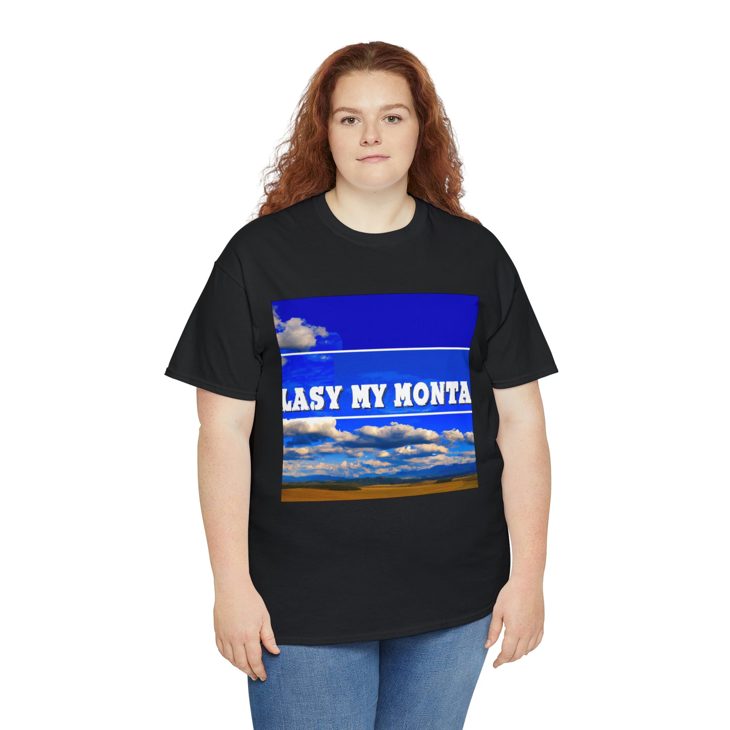 Big Sky Country is a term used to describe the regions of Montana, Idaho, and Wyoming in the United States. It is known for its wide-open spaces, majestic mountain ranges, deep canyons and abundant wildlife. The term " - T-shirt