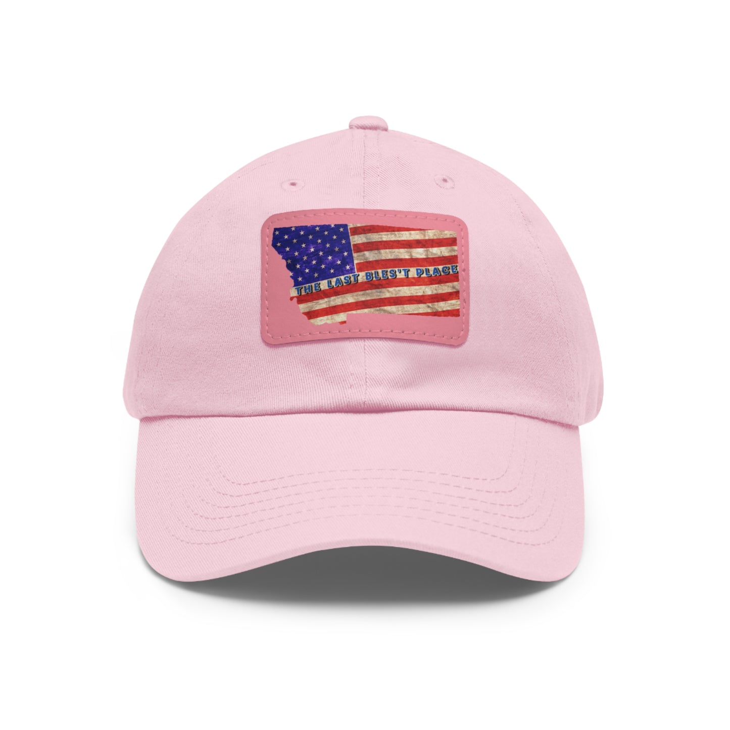 Dad Hat with Leather Patch (Rectangle)