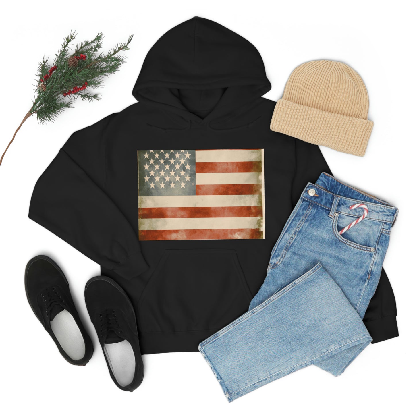 "The flag of the United States of America is the symbol of our freedom, democracy, and national unity. Its colors and stars remind us of the courage and determination it took to overcome the challenges faced to build our country. May we never - Hoodie