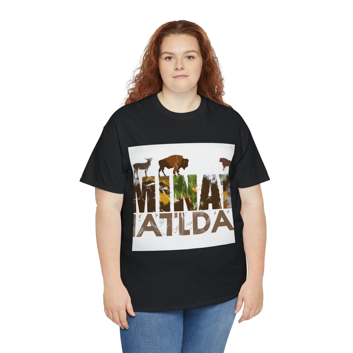 The wildlife of Montana is typically associated with the western United States. Common species include elk, mule deer, moose, bison, black bear, white-tailed deer, pronghorn, bighorn sheep, cougars - T-shirt