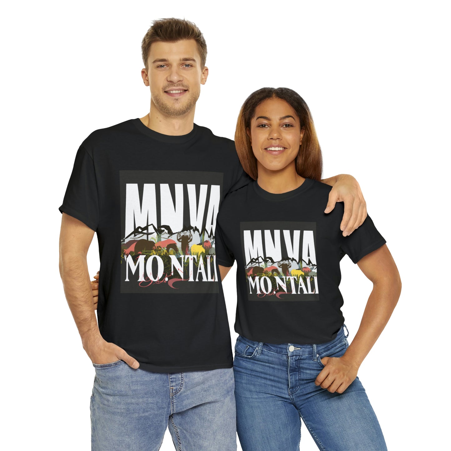 Native wildlife in Montana includes large and small mammals such as grizzly bears, wolves, bison, elk, pronghorn, moose, deer, bighorn sheep, otters, and wolverines; as well as - T-shirt