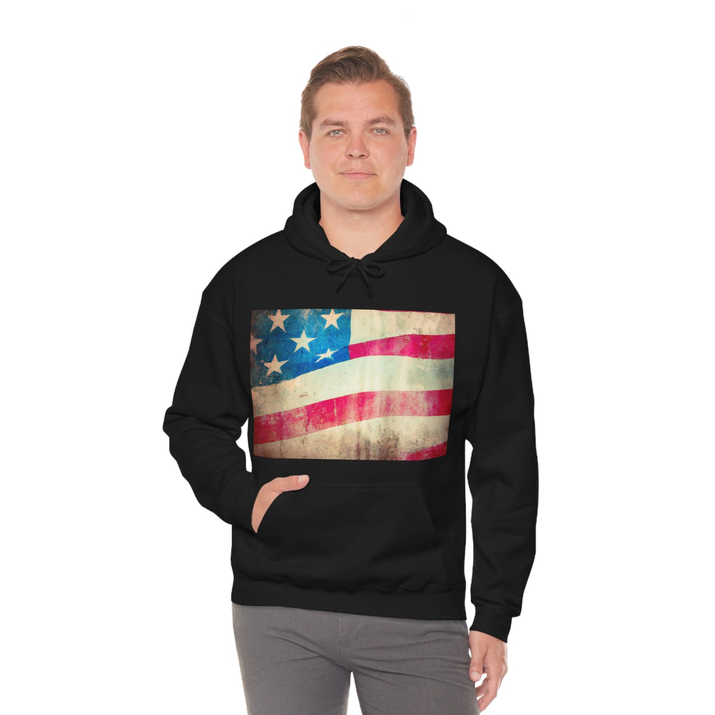 "My American flag carries my greatest wish––that we never forget the sacrifices of those who fought so hard to make it continue to wave." - Loretta Bolden Reese - Hoodie