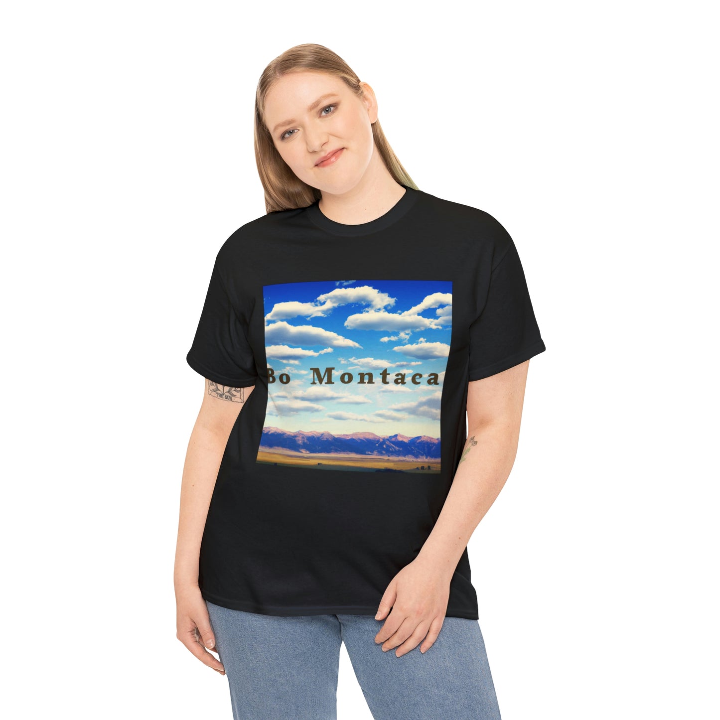 ."

Big Sky Country is a nickname used to refer to the state of Montana in the United States. It includes several national parks, rugged mountains, and expansive plains. The area is known for its wide open spaces and stunning vistas. - T-shirt