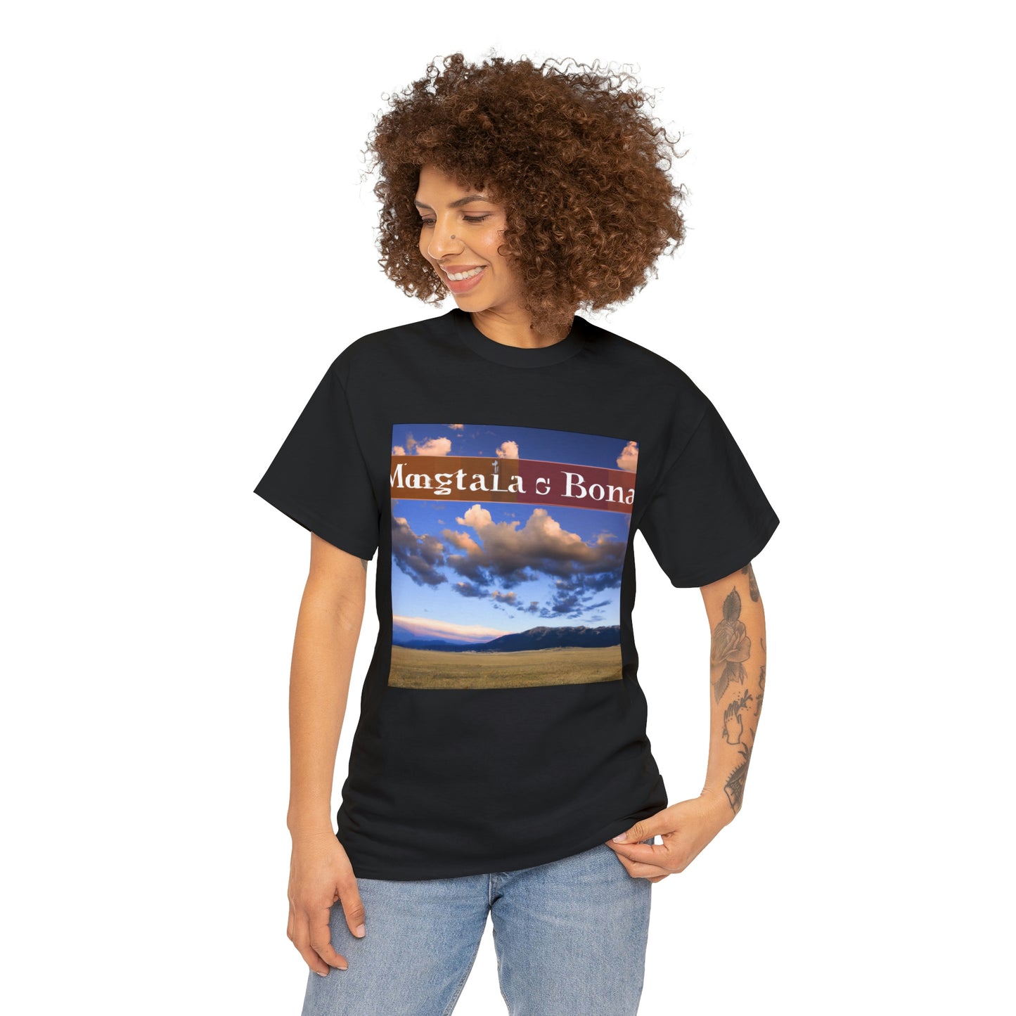 Big Sky Country is a nickname for the state of Montana. The nickname refers to its expansive plains, rolling hills, and large expanses of open space. Montana's sweeping landscapes are home to wide-open fields, majestic mountains, and glaciers - T-shirt