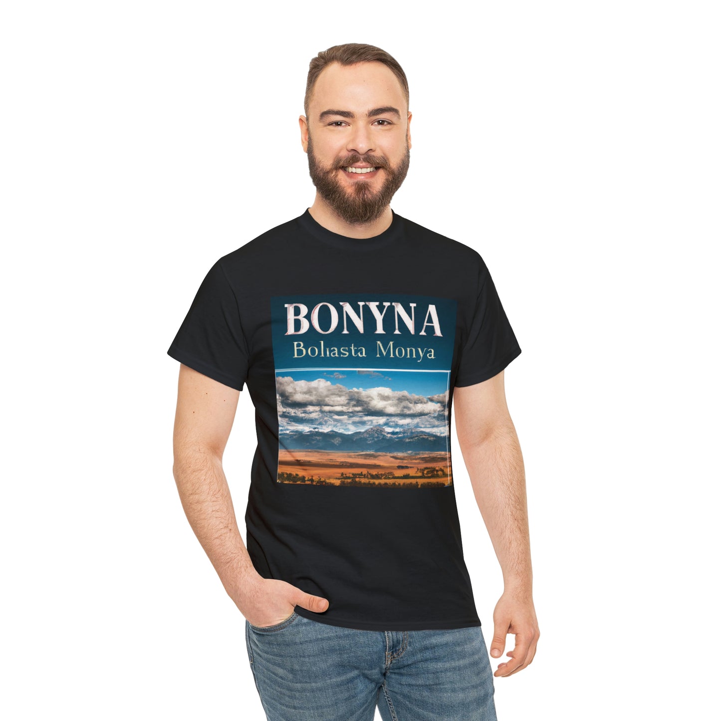 Big Sky Country is a term used to refer to the western region of the United States, mainly Montana, Idaho, and Wyoming. The term was coined by Montana writer A.B. Guthrie in his 1950 novel The Big Sky - T-shirt