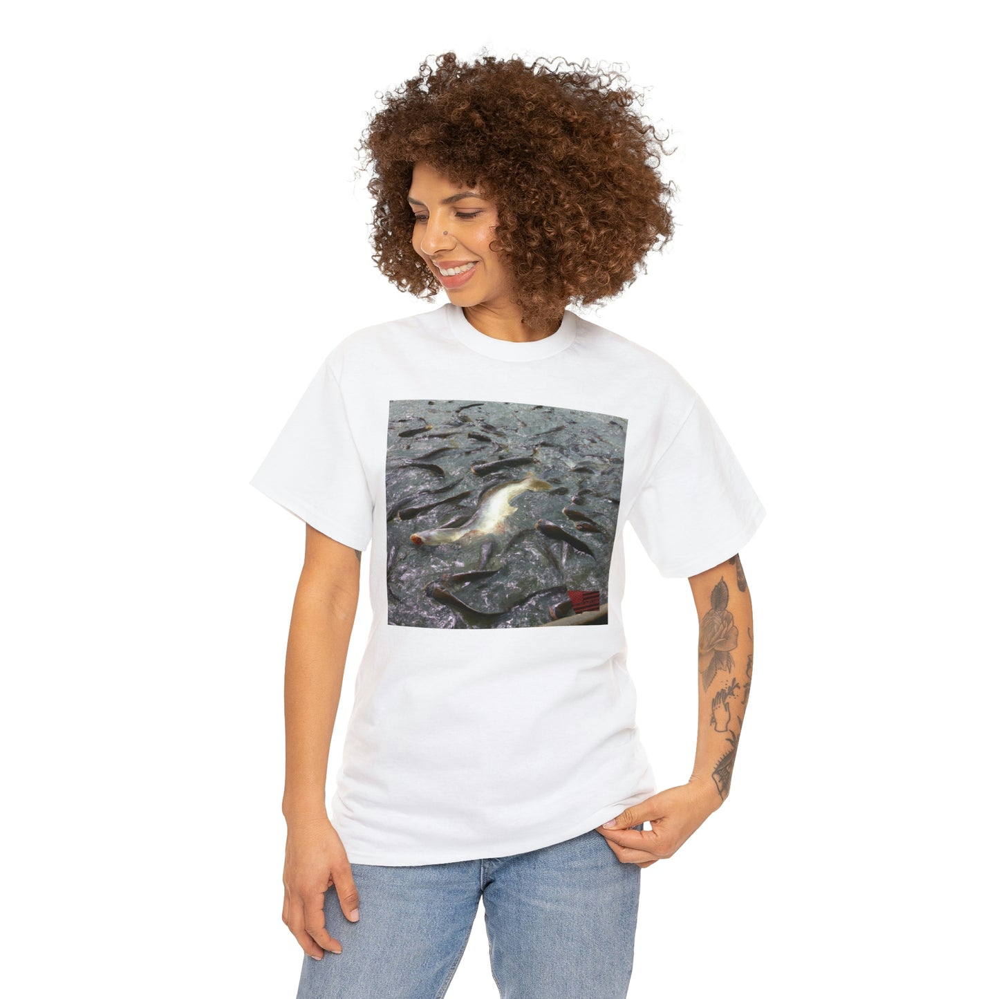 Selenic Betta Fish: a unique species of betta fish with an olive green body and lavender-speckled fins. - Tshirt